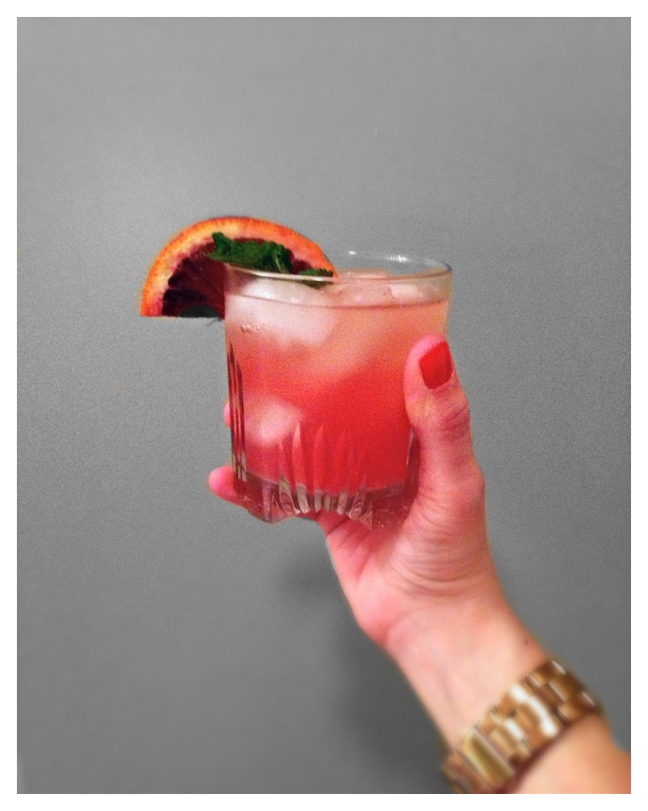 for a song imbibe [blood orange mint gin fizz]