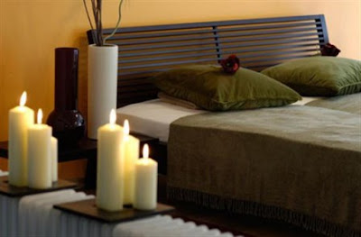 أضواء الشموع لديكور غرف النوم و غرف المعيشة