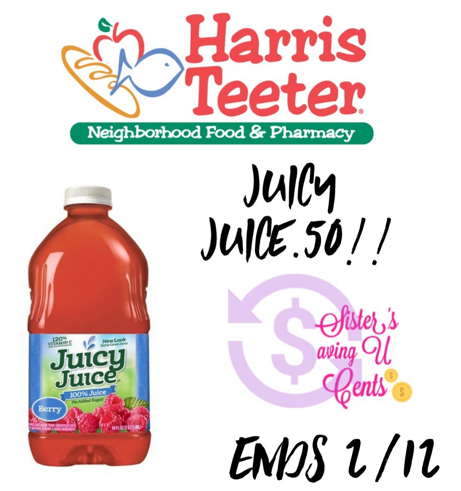 .50 Juicy Juice At Harris Teeter!!