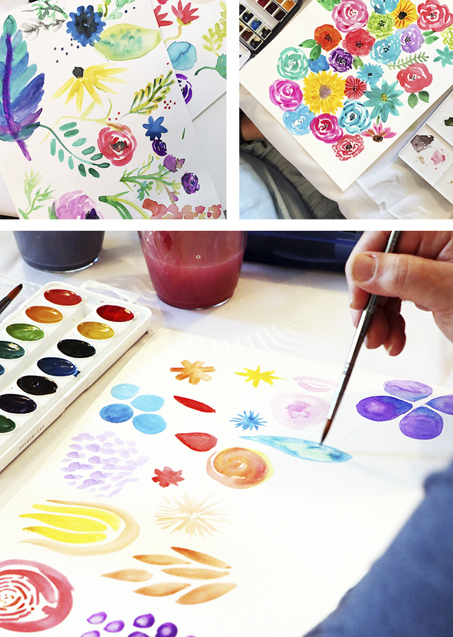 a peek inside my petals and paint retreat