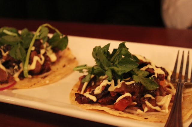 Lamb taquitos at Masona Grill, West Roxbury, Mass.