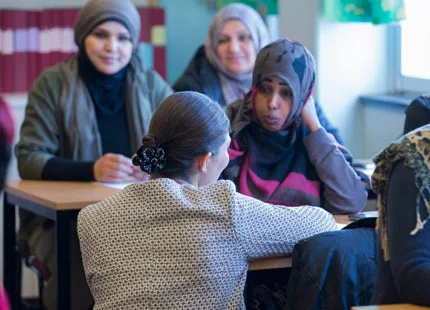 Crown Princess Victoria and Prince Daniel of Sweden visited Swedish for Immigrant school