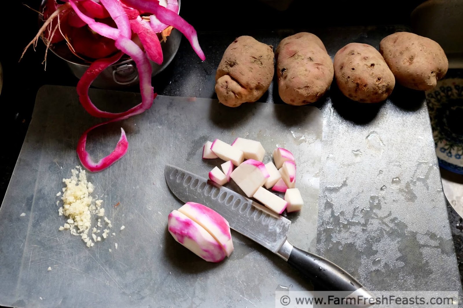 Farm Fresh Feasts Turnip, Potato, and Sausage Soup