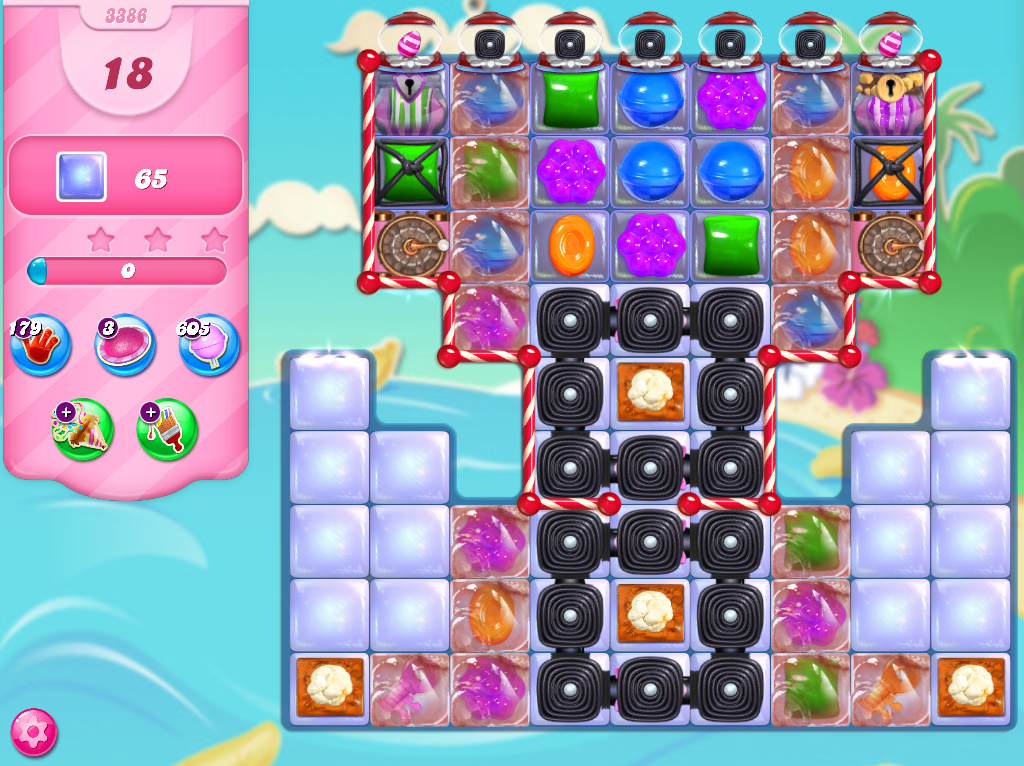 Candy Crush Saga level 3386 Candy Crush Saga level 3386