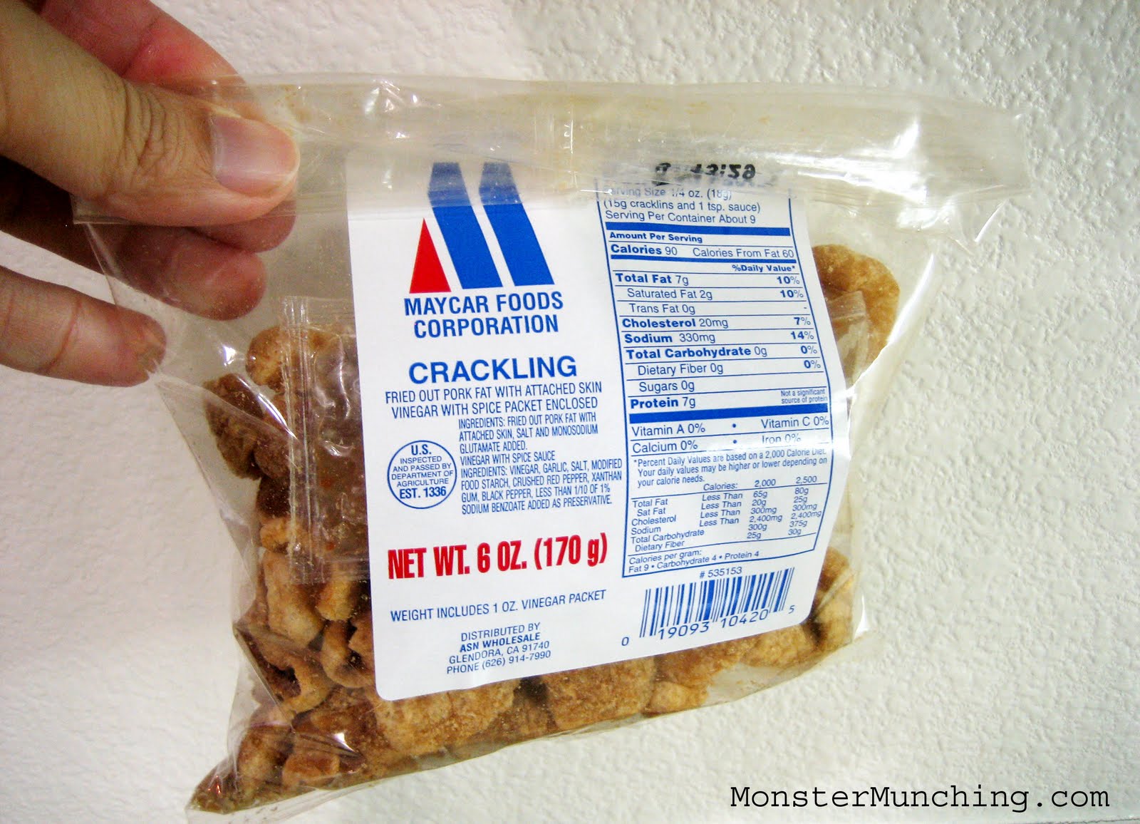 Monster Munching Maycar Foods' Crackling The Ultimate Pork Rind