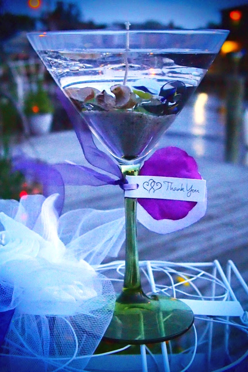 Ask Erena DIY MARTINI GLASS CANDLES FAVORS