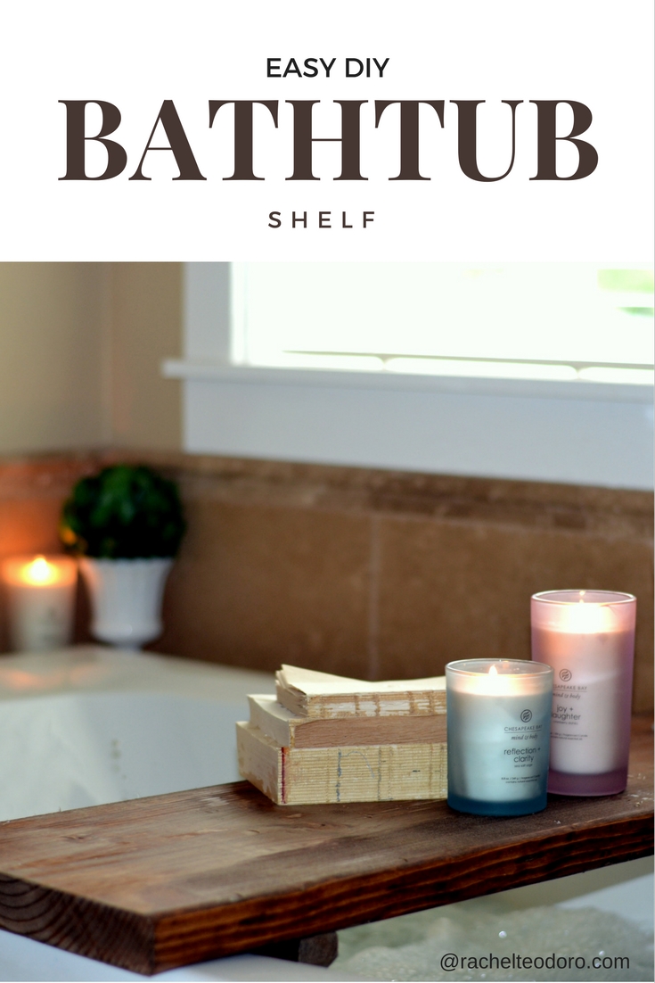 DIY Bathtub Spa Shelf