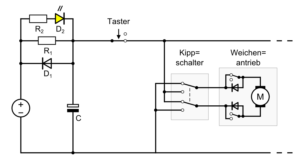Modellbahn-Technik-Blog: Strombegrenzung für Weichenantriebe