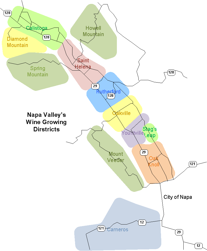 Napa Valley Map 