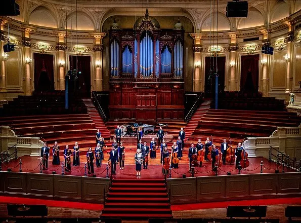 Dutch Princess Beatrix attended the concert of the European Union Youth Orchestra at the Royal Concertgebouw in Amsterdam. Queen Maxima