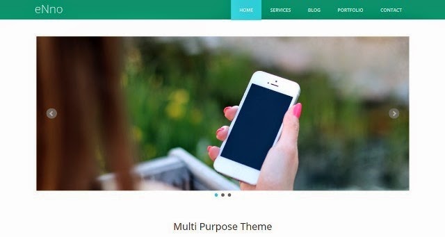 eNno – Free Simple Bootstrap Template