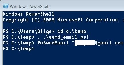 Quick Development Tips: How to send email by windows powershell