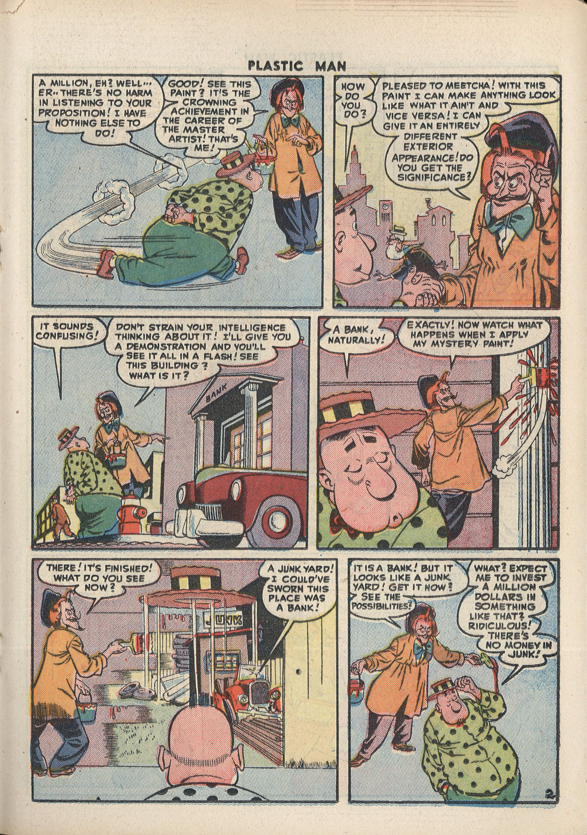 Read online Plastic Man (1943) comic -  Issue #8 - 27