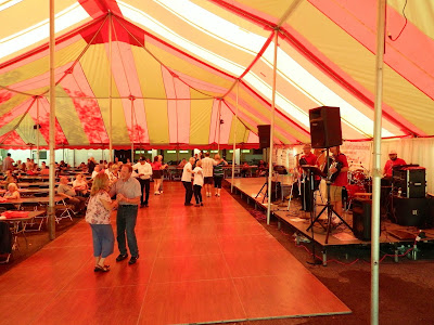 Dancing at the Toledo Polish American Festival under the tent.
