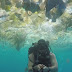 Mergulhador filma 'mar de lixo' em ilha vizinha a Bali