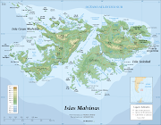 Islas Malvinas, mapa mapa islas malvinas toponimia argentina
