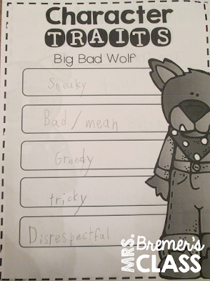 Fairy Tales unit featuring The Three Pigs, Cinderella, Goldilocks and the Three Bears, The Frog Prince, and Jack and the Beanstalk. Packed with lots of fun literacy ideas and guided reading activities. Common Core aligned. Grades 1-3. #fairytales #literacy #guidedreading #1stgrade #2ndgrade #3rdgrade