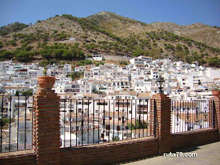 Típicas casas blancas de Mijas Pueblo, málaga andalucia