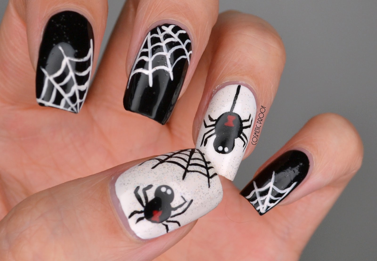 Black and Gold Spider Nails - wide 9