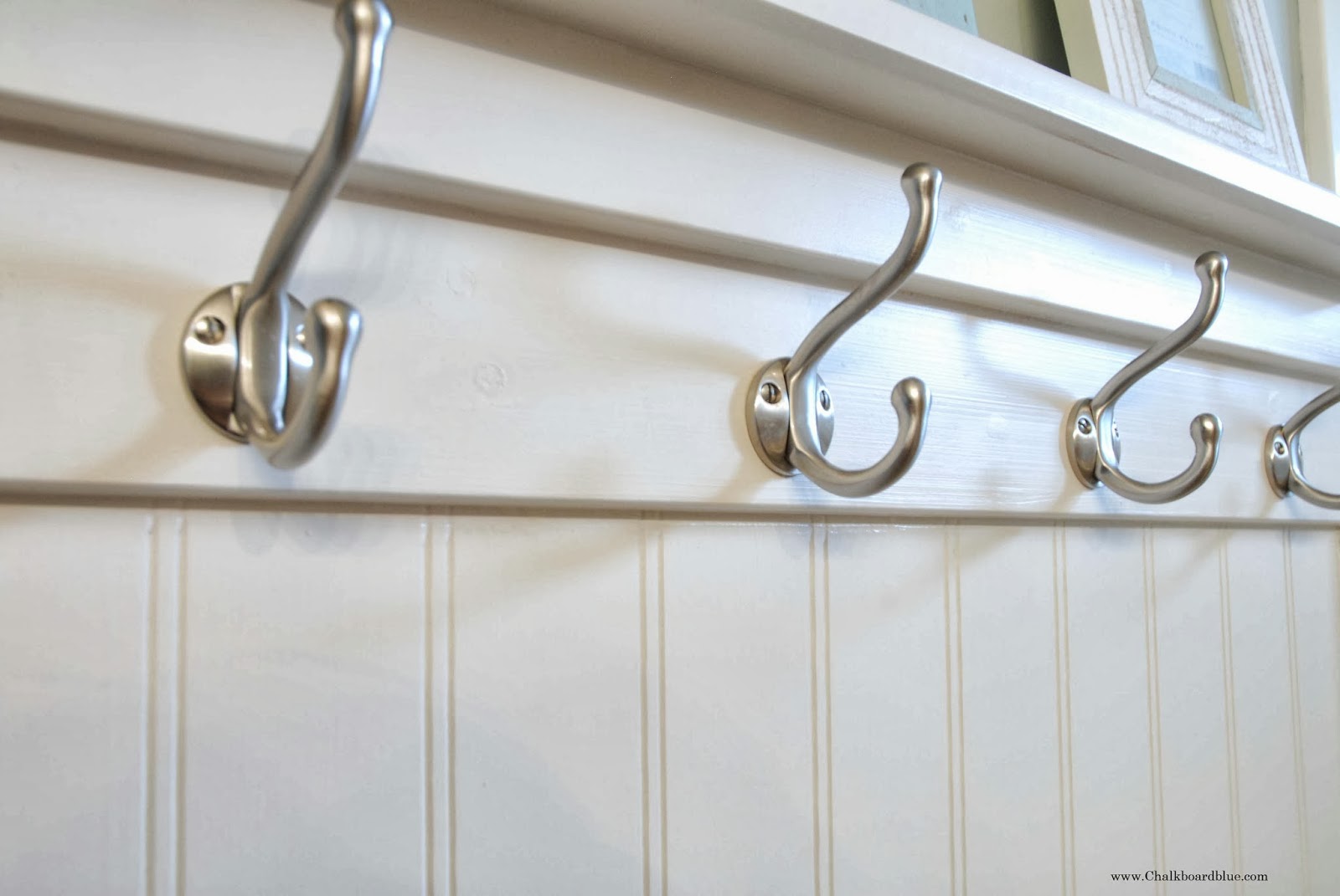 Chalkboard Blue Kids Bath Beadboard Hooks Chalkboard Blue Kids Bath Beadboard Hooks