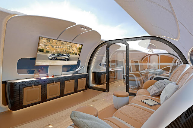 Airbus collaborates with Pagani to design futuristic cabin for its corporate jets