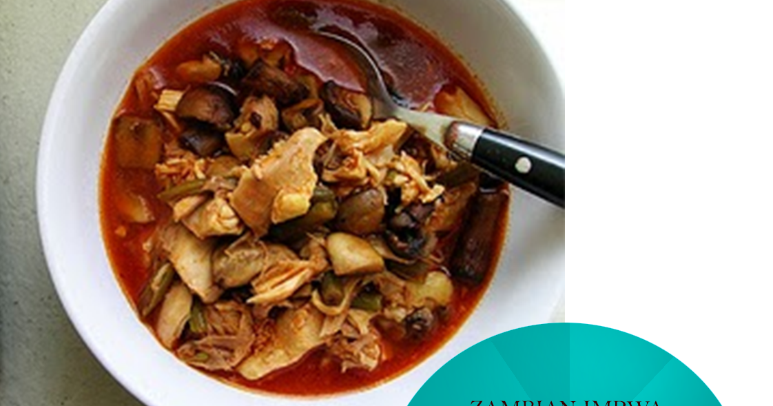 Zambian Impwa Eggplant Mushroom Soup