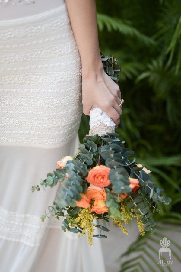 eucalyptus rose bouquet