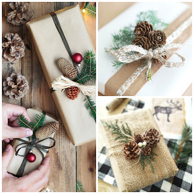 Rustic Christmas Gift Wrapping Ideas