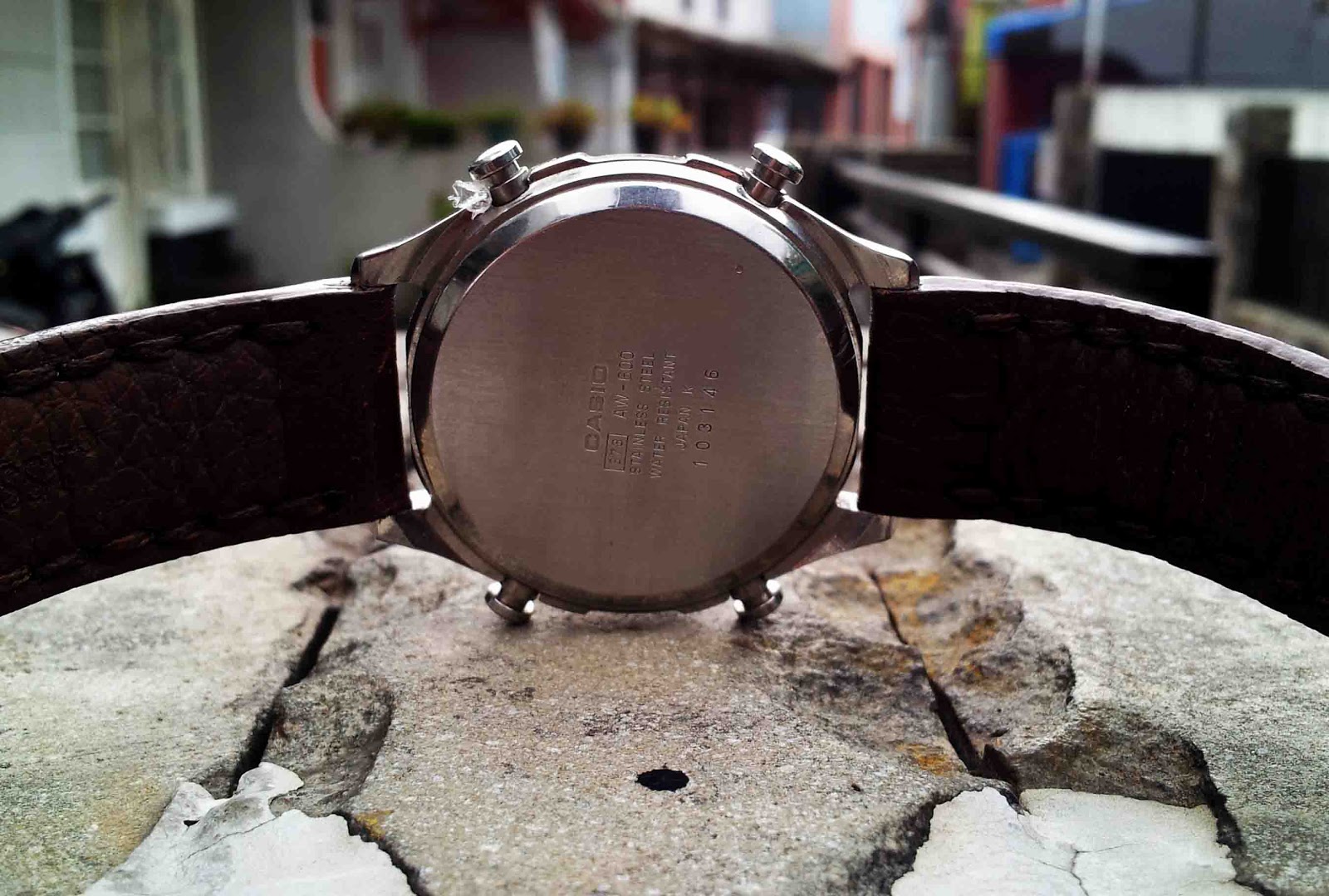 jam dan waktu: Casio Ana-Digi Vintage AW-600 module 373