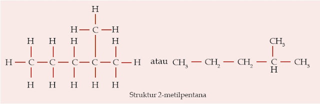 Struktur 2-metilpentana