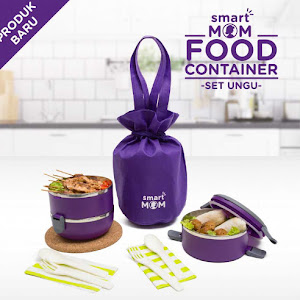 Smart Mom Food Container Set Ungu