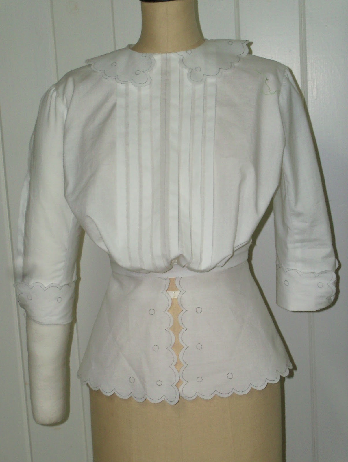 Sewing Cafe: 1912 Project Blouse #1000 Muslin Complete