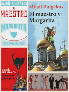 Distintas ediciones de "El maestro y Margarita"