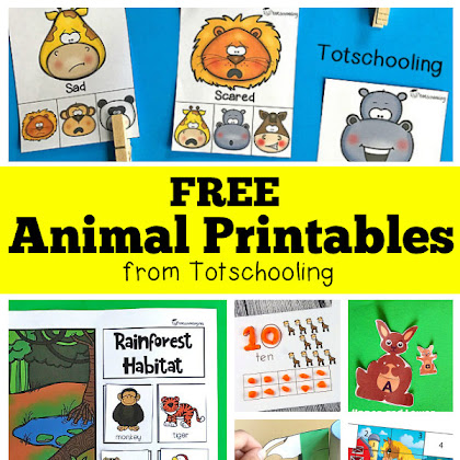 FREE Animal Printables For Preschool