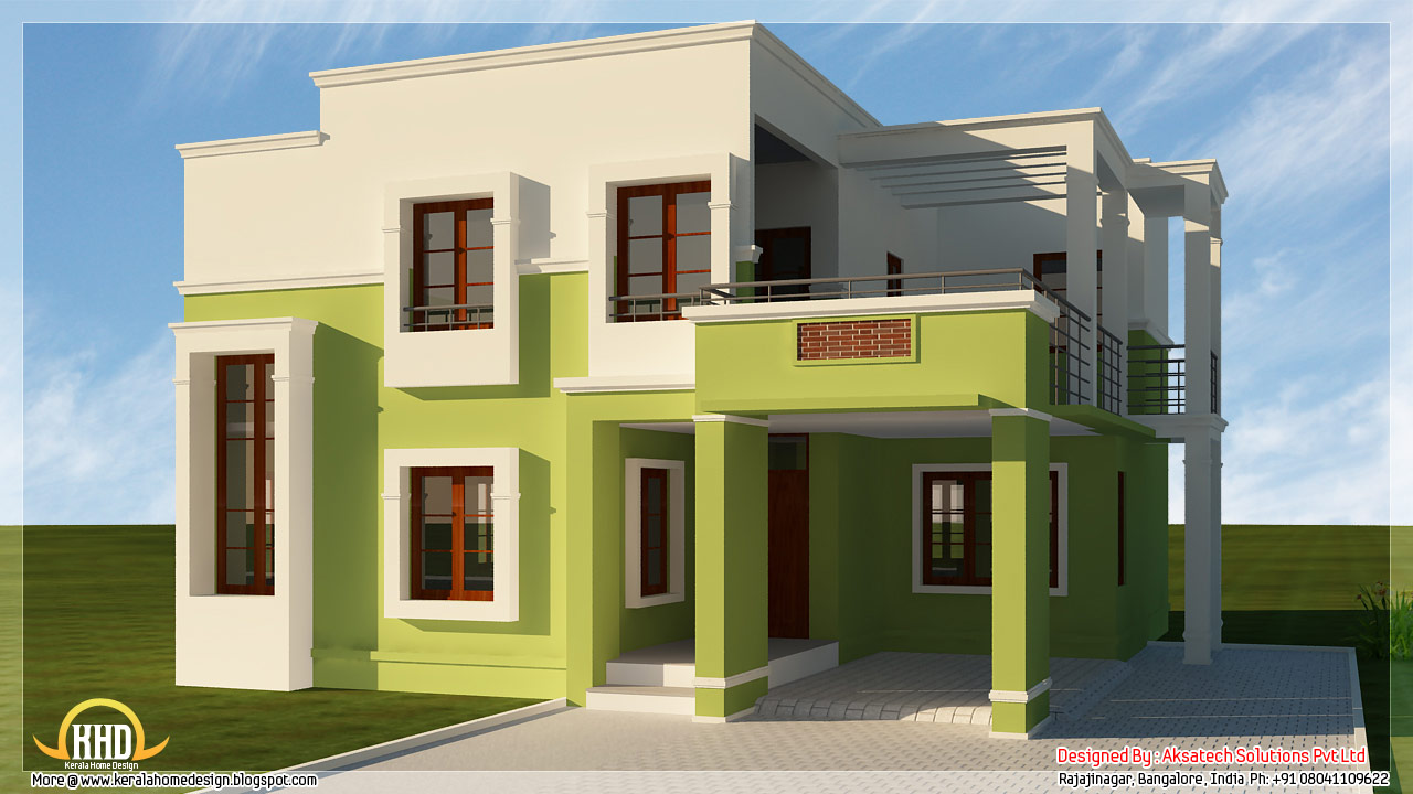 5 beautiful Modern contemporary house 3d renderings home