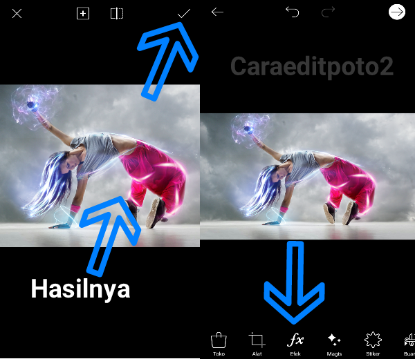 Cara Edit Foto Light Effect Picsart Android