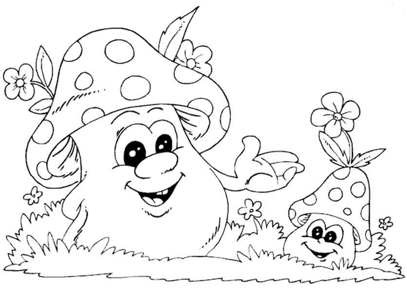 50 desenhos, moldes e riscos de cogumelo para colorir, pintar, imprimir!  Muitos desenhos de cogumelos! - ESPAÇO EDU…