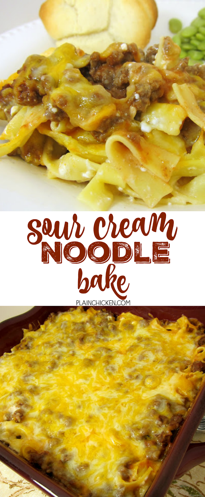 Sour Cream Noodle Bake Plain Chicken
