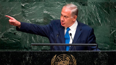 Israeli Prime Minister Benjamin Netanyahu at the UN General Assembly