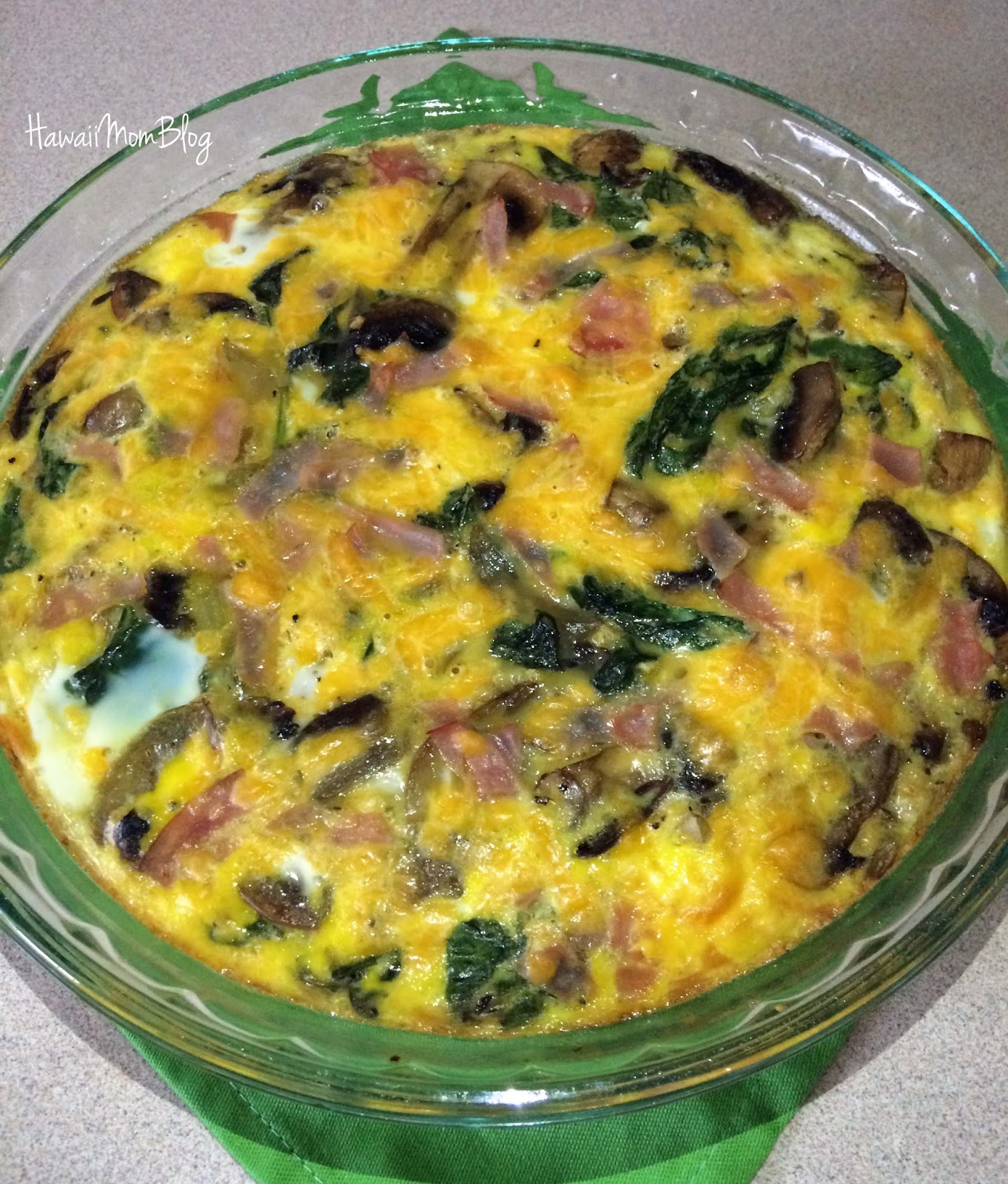 Hawaii Mom Blog Spinach Frittata Recipe