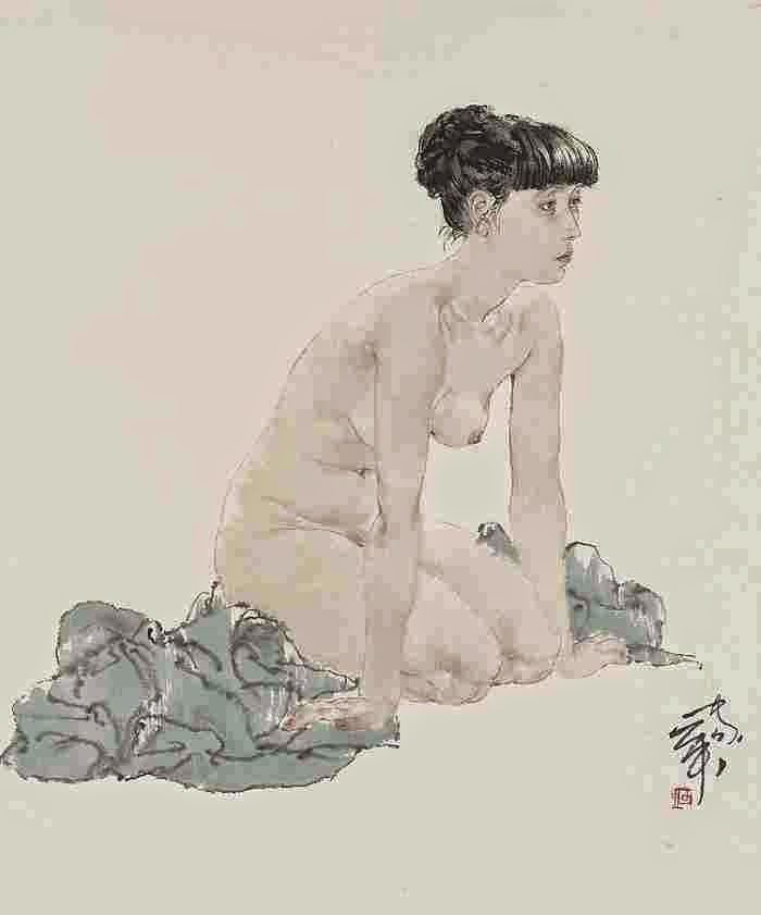 Традиционная китайская живопись. He Jiaying