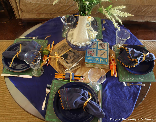 Back to School Tablescape-Bargain Decorating with Laurie