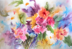 spring dream watercolor floral martha kisling whimsical artist flowers paintings painting florals landscapes colorful splashy blossoms heart into going