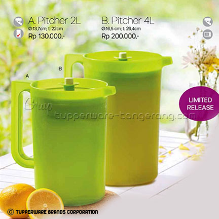 Pitcher 2l Dan 4l Katalog Tupperware Promo Mei 2016 Tangerang Tupperware