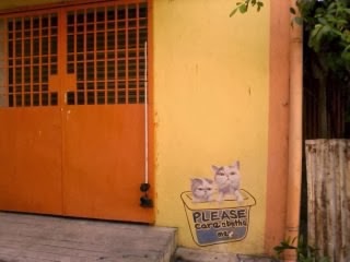 street art penang malaysia cats take a bath <a href="url gambar"><img alt="street art penang malaysia mural cats take a bath" src="urlgambar" title="street art penang malaysia mural cats take a bath" />