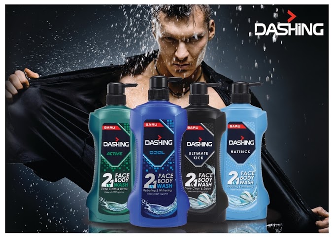 Life's Easier with Dashing 2 in 1 Face & Body Wash