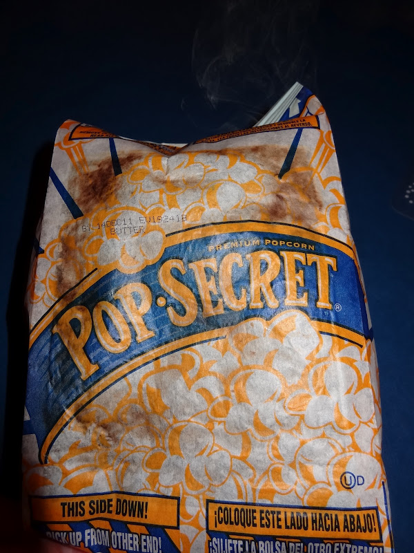 My bag of popcorn just suddenly vacuum sealed itself after it was