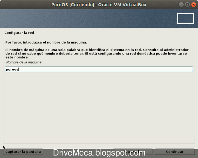 Escribimos un hostname para nuestro equipo Escribimos un hostname para nuestro equipo