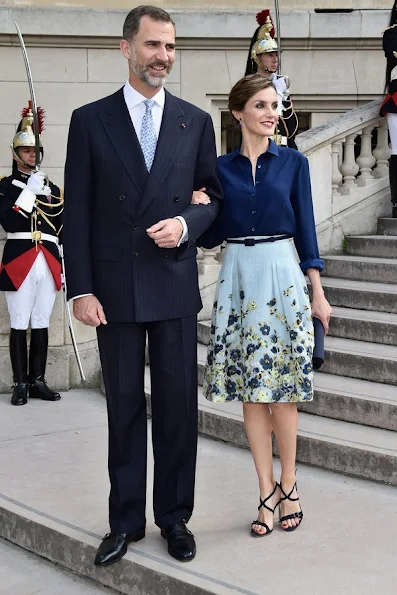 Queen Letizia and King Felipe on Official visit in France