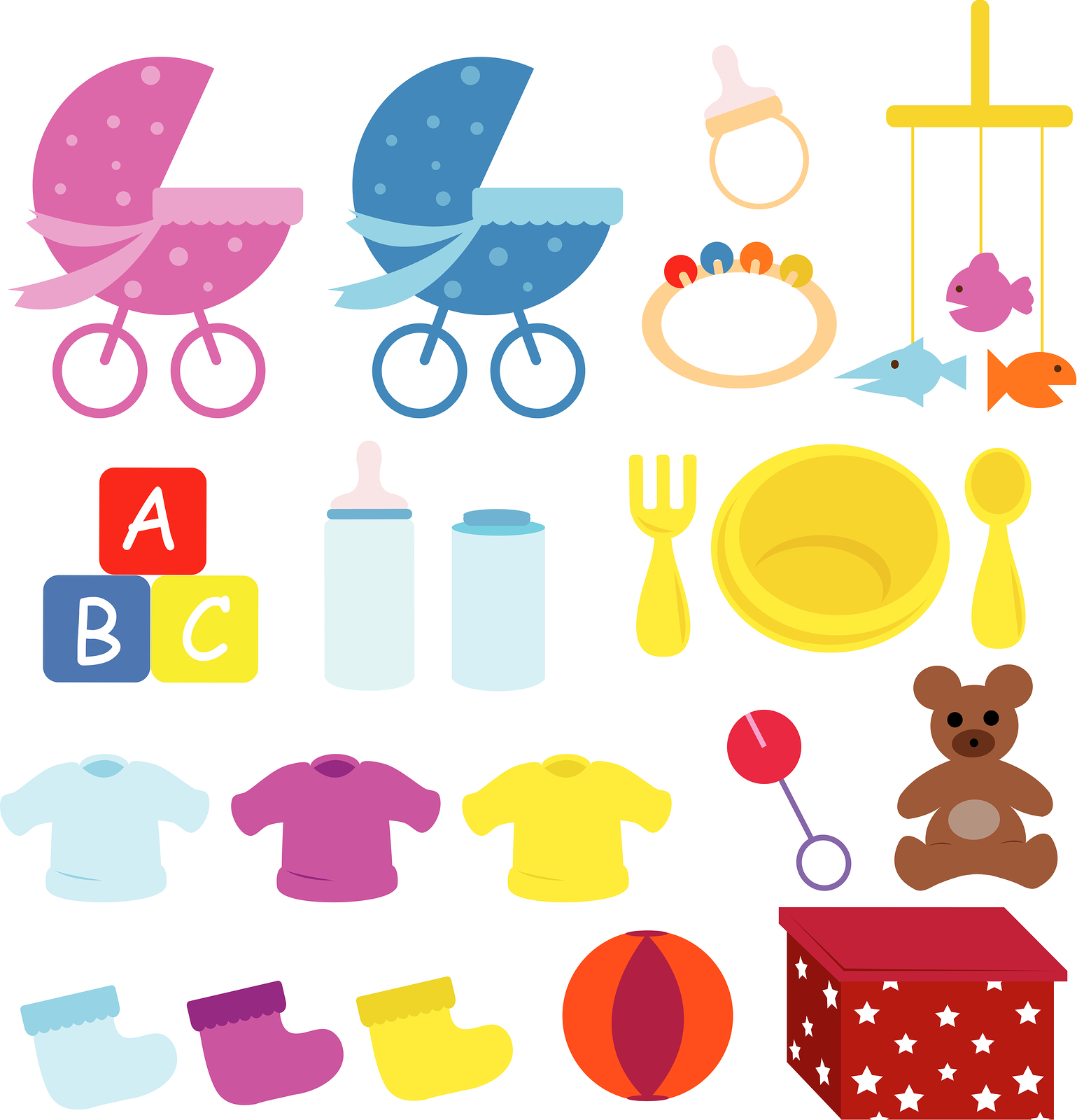 baby shower items clipart - photo #32